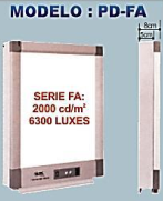 NEGATOSCOPIO 8CM 6 300 LUX SERIE PD FA